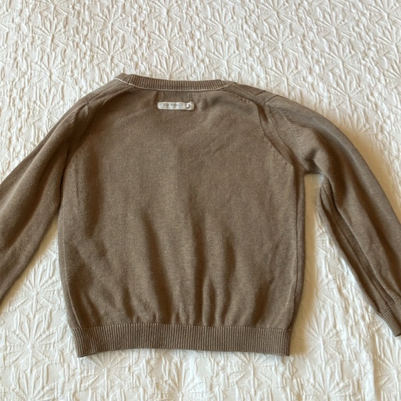 Brown cardigan by French designer jeanbourget. Buttons down front - Picture 3 of 6